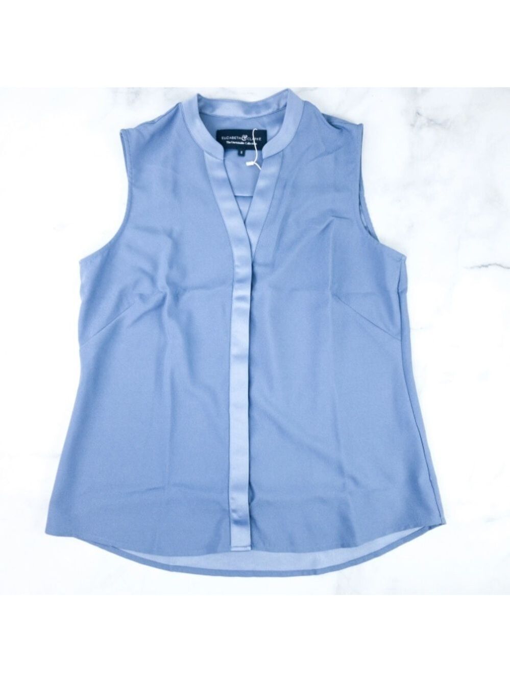 The Unstainable Blue Archer Sleeveless Button Front Blouse - Size 0